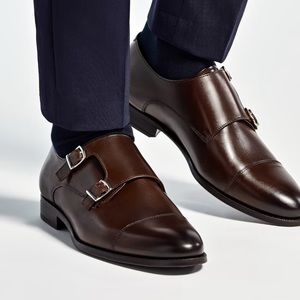 men's suitsupply double monk straps shoes